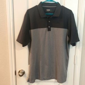 Bolle Men's Large Charcoal and Gray Polo Shirt